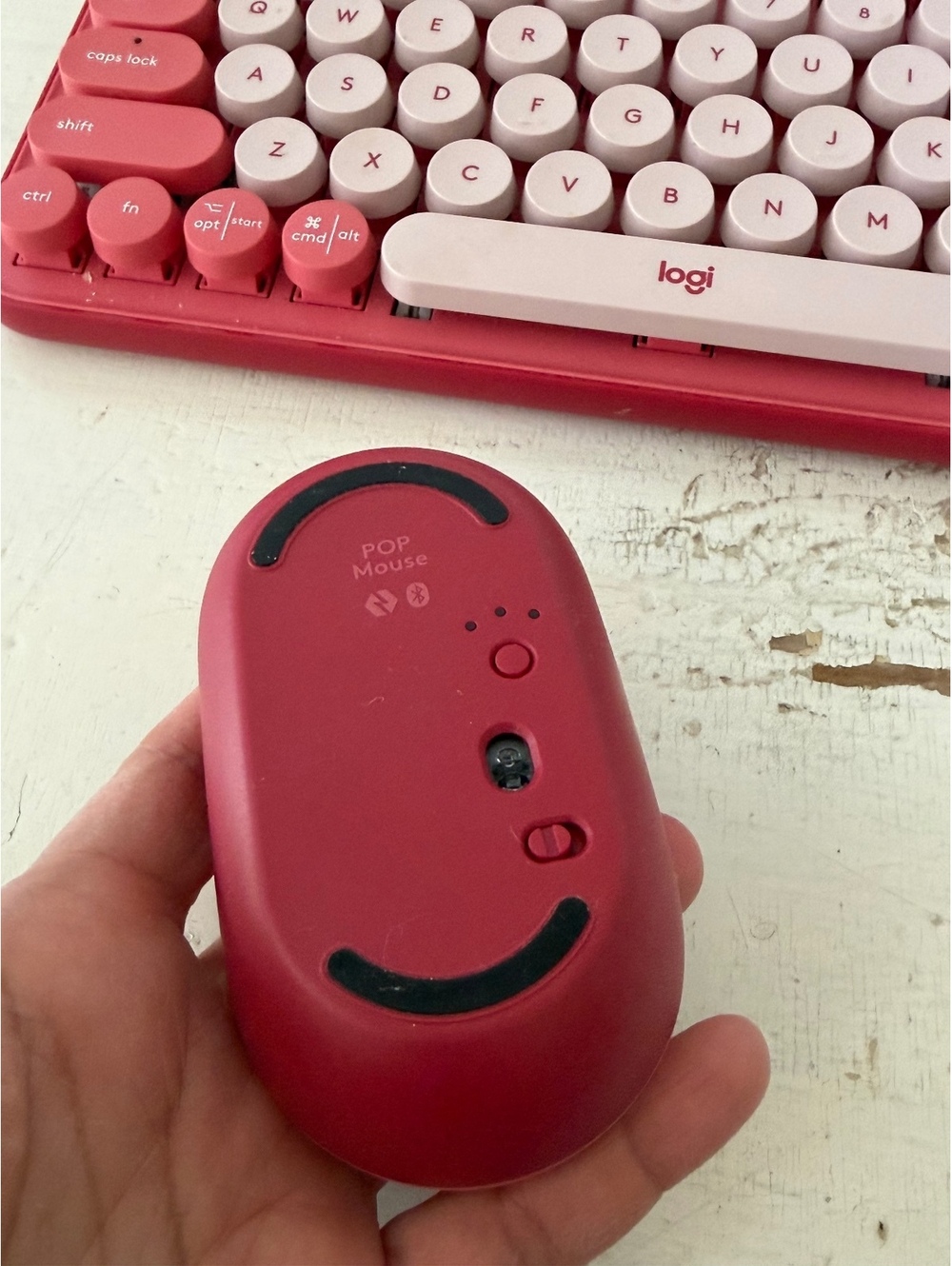 Logi POP key keyboard and mouse set pink - Picture 3 of 6